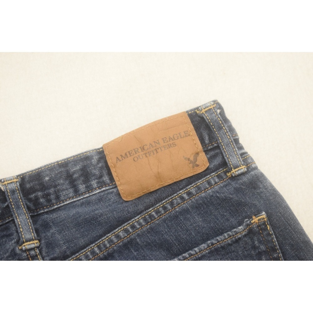 American Eagle Slim Straight Denim Blue Jeans Mens Size 29 x 32